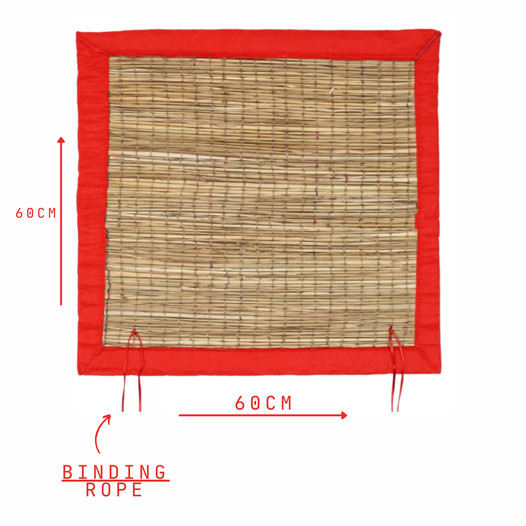 Kusha Grass Aasan Donation In Temple, Sanskrit Students, Yogis & Spiritual Gurus ( Pack of 11)