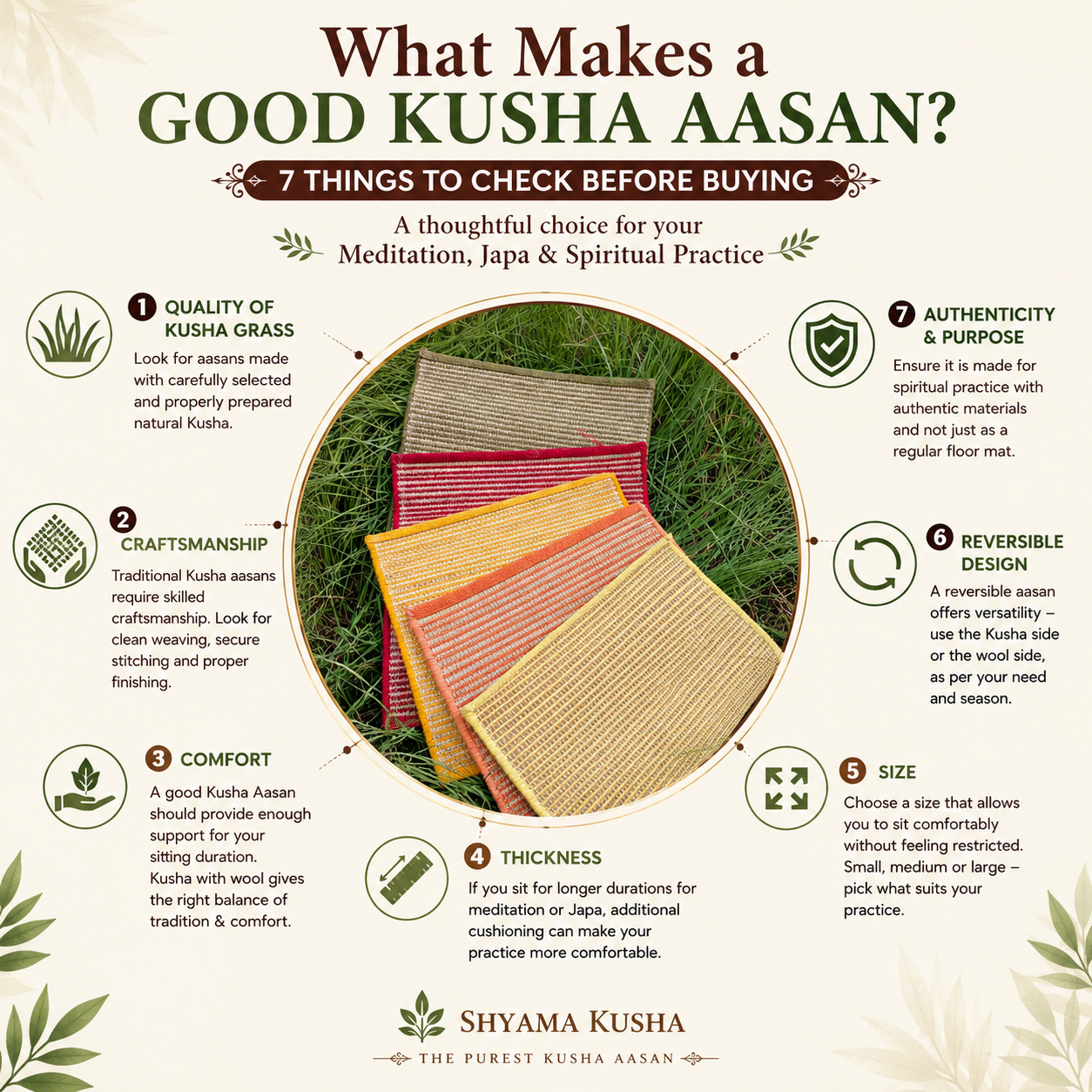 What Makes a Good Kusha Aasan? 7 Things to Check Before Buying