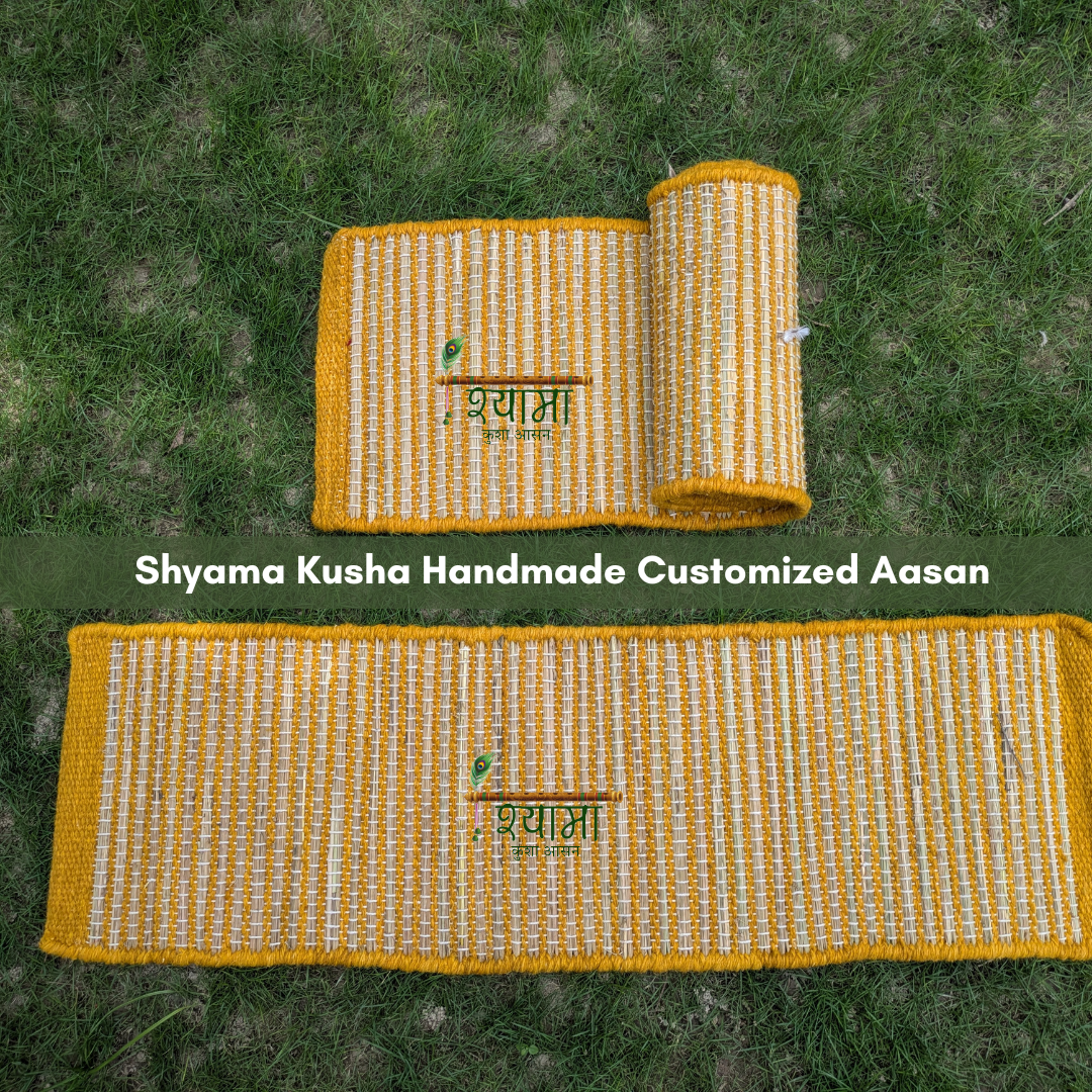 Shyama Kusha Customized Āasan – Perfect for Temples, Meditation & Home Worship