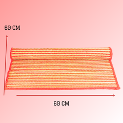 Red Kusha Grass & Wool Aasan  for Puja, Meditaion & Japa