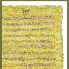 Kusha Grass & Silk Aasan for Meditation, Jap & Dhyan ( Long Hours of Comfortable Sitting ) 60 * 60 CM