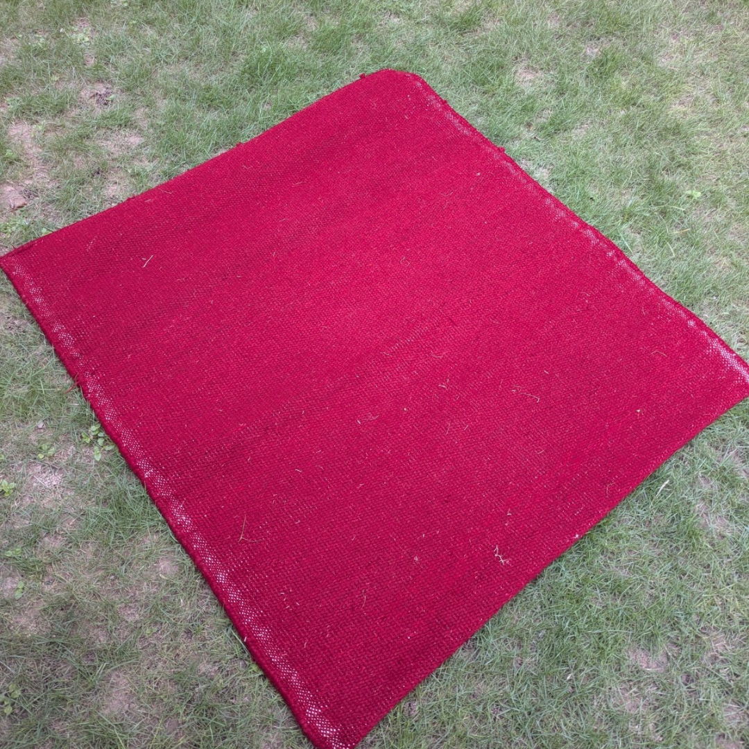 Kusha Grass & Wool Aasan (Extra Wool Covered) for Meditation, Jap & Dhyan ( Long Hours of Comfortable Sitting )