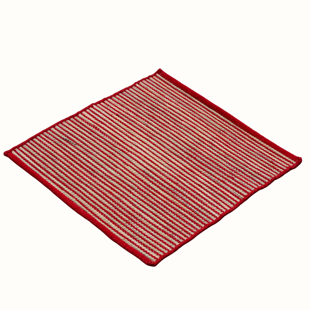 Kusha Grass & Wool Aasan (Extra Wool Covered) for Meditation, Jap & Dhyan ( Long Hours of Comfortable Sitting )
