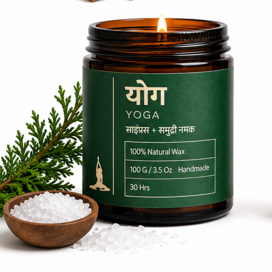 YOG ( योग  Refresh & Rejuvenate | Aromatherapy Scented Candles )