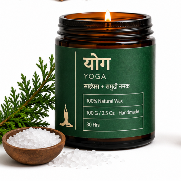 YOG ( योग  Refresh & Rejuvenate | Aromatherapy Scented Candles )