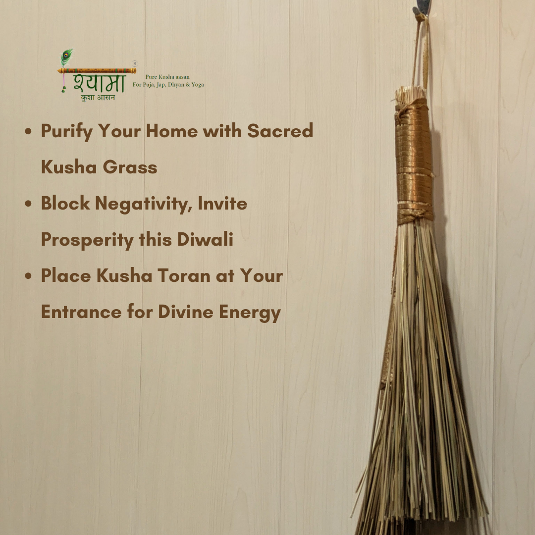 Kusha (Darbha) Grass Toran - Sacred Essentials for Diwali