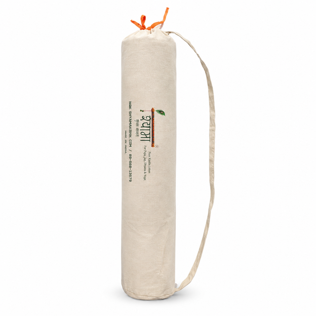 Shyama Kusha Cotton Carry Bag with Strap and Drawstring for Aasan - 2*2 FT