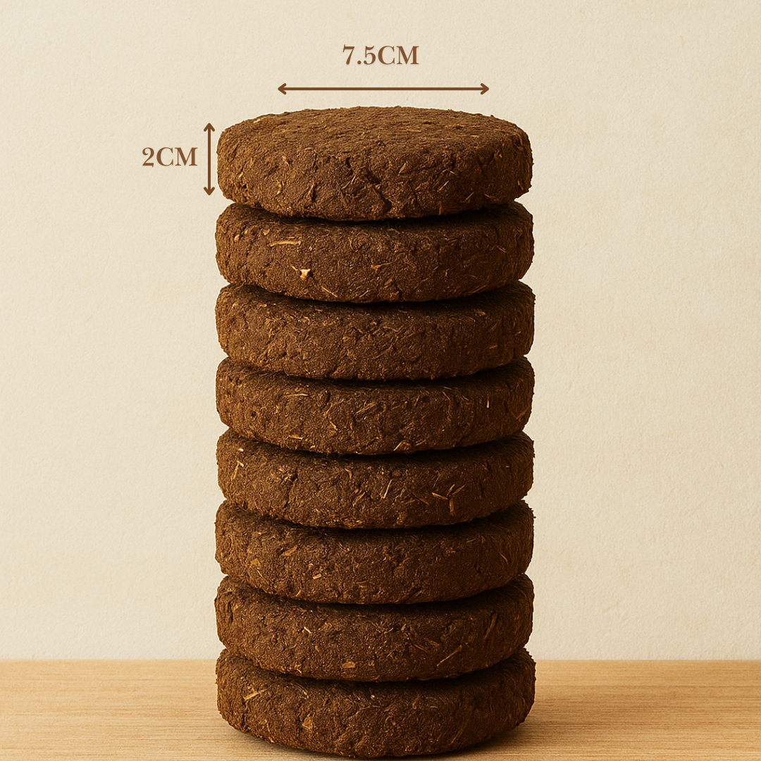 Natural Cow Dung Cake – For Sacred Rituals & Vastu Purification