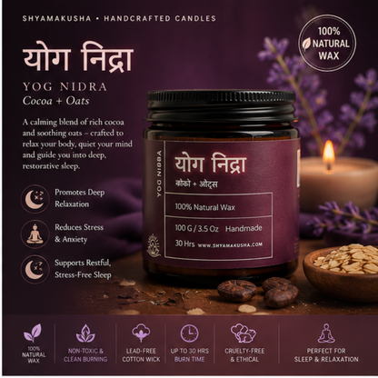 YOG NIDRA (योग निद्रा Sleep & Destress | Aromatherapy Scented Candles)