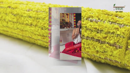 Kusha Grass & Silk Aasan for Meditation, Jap, Dhyan & Puja ( Long Hours of Comfortable Sitting ) 60 * 60 CM