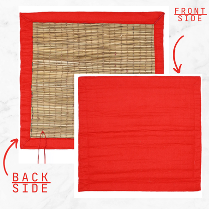 Kusha Grass Aasan Donation In Temple, Sanskrit Students, Yogis & Spiritual Gurus ( Pack of 5)