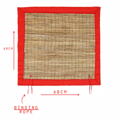 Kusha Grass Aasan Donation In Temple, Sanskrit Students, Yogis & Spiritual Gurus ( Pack of 5)